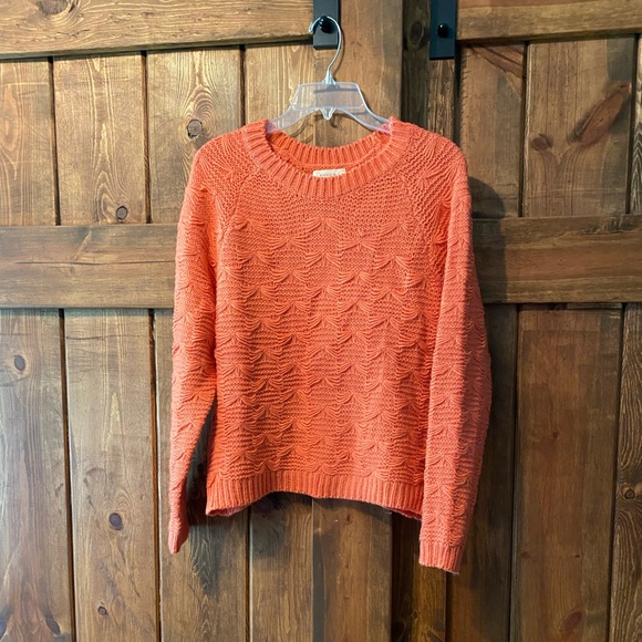 Sophie Rue Sweaters - Sophie Rue Coral Textured Sweater